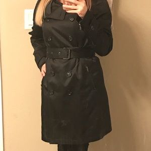 French Connection Trench coat size XS black